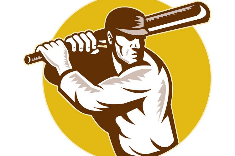cricket sports batsman batting side view example image 1