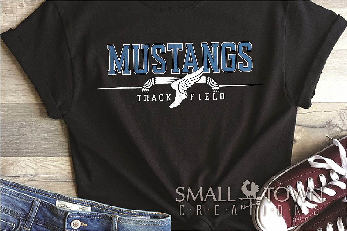 Mustang, Mustang Track and Field, Sport, PRINT, CUT & DESIGN example image 1