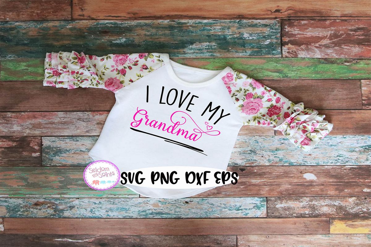 Download I Love My Grandma SVG PNG EPS DXF
