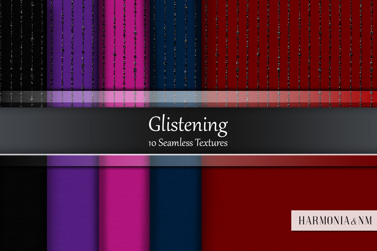 Glistening 10 Seamless Glitter Fabric Textures example image 1