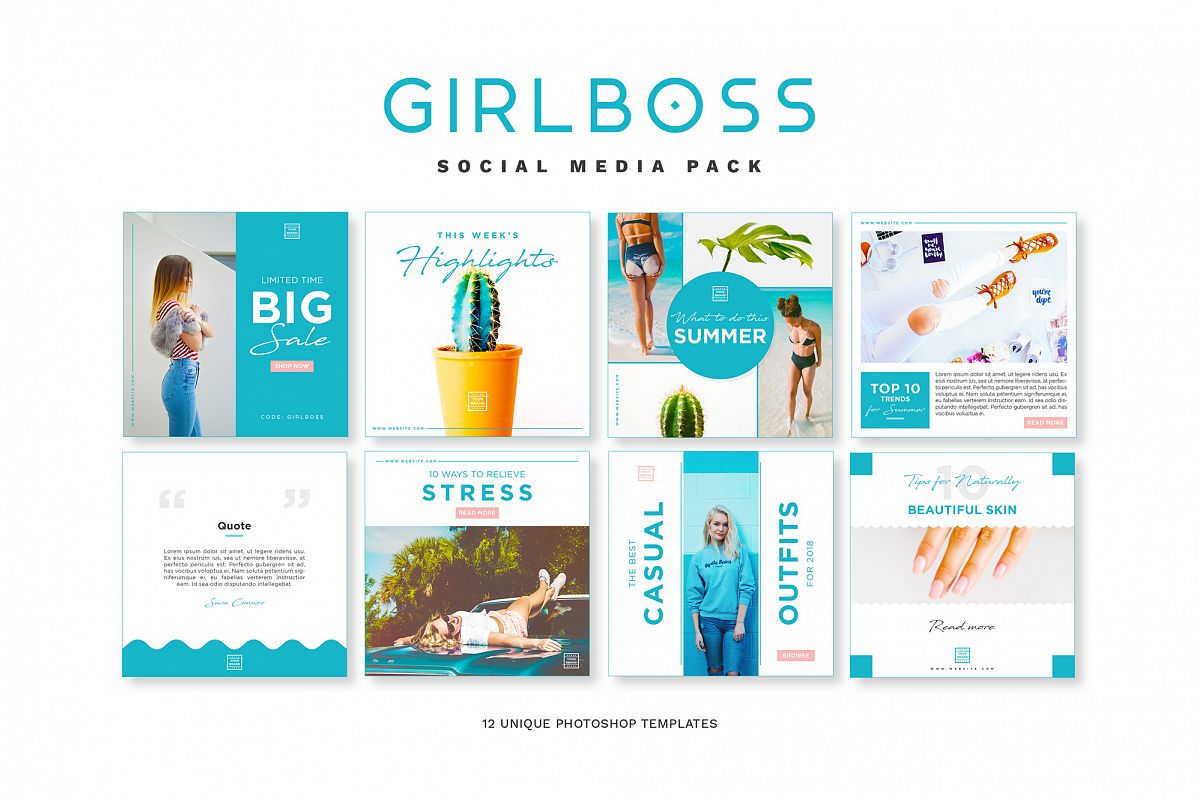 Girlboss Social Media Pack example image 1