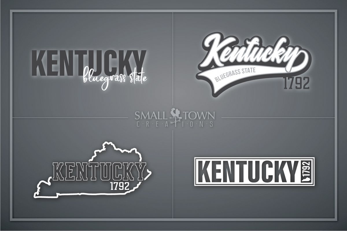 Kentucky, Bluegrass State-slogan, Logo, PRINT, CUT & DESIGN example image 1