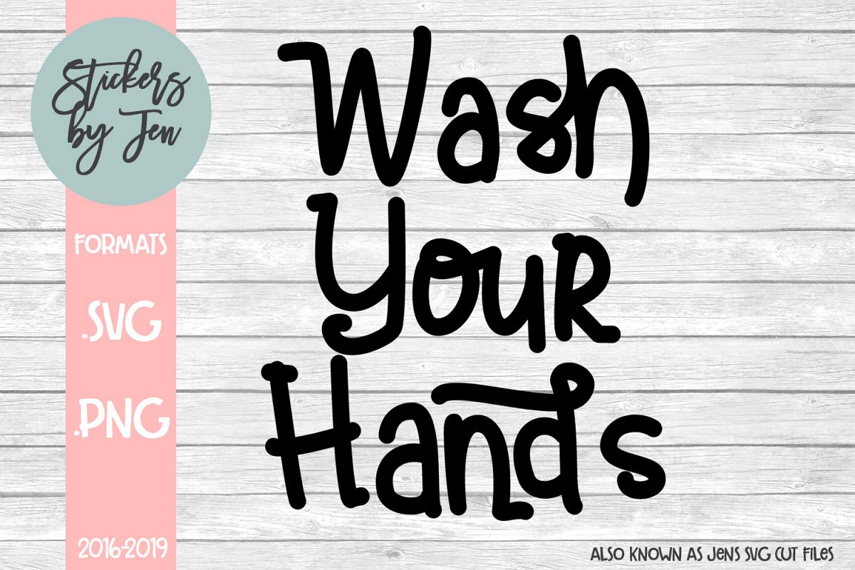 Wash Your Hands SVG Cut File example image 1