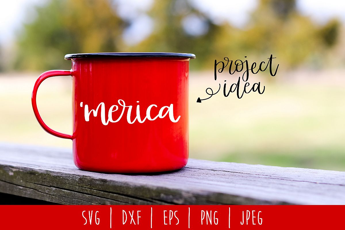 'Merica SVG, DXF, EPS, PNG JPEG example image 1