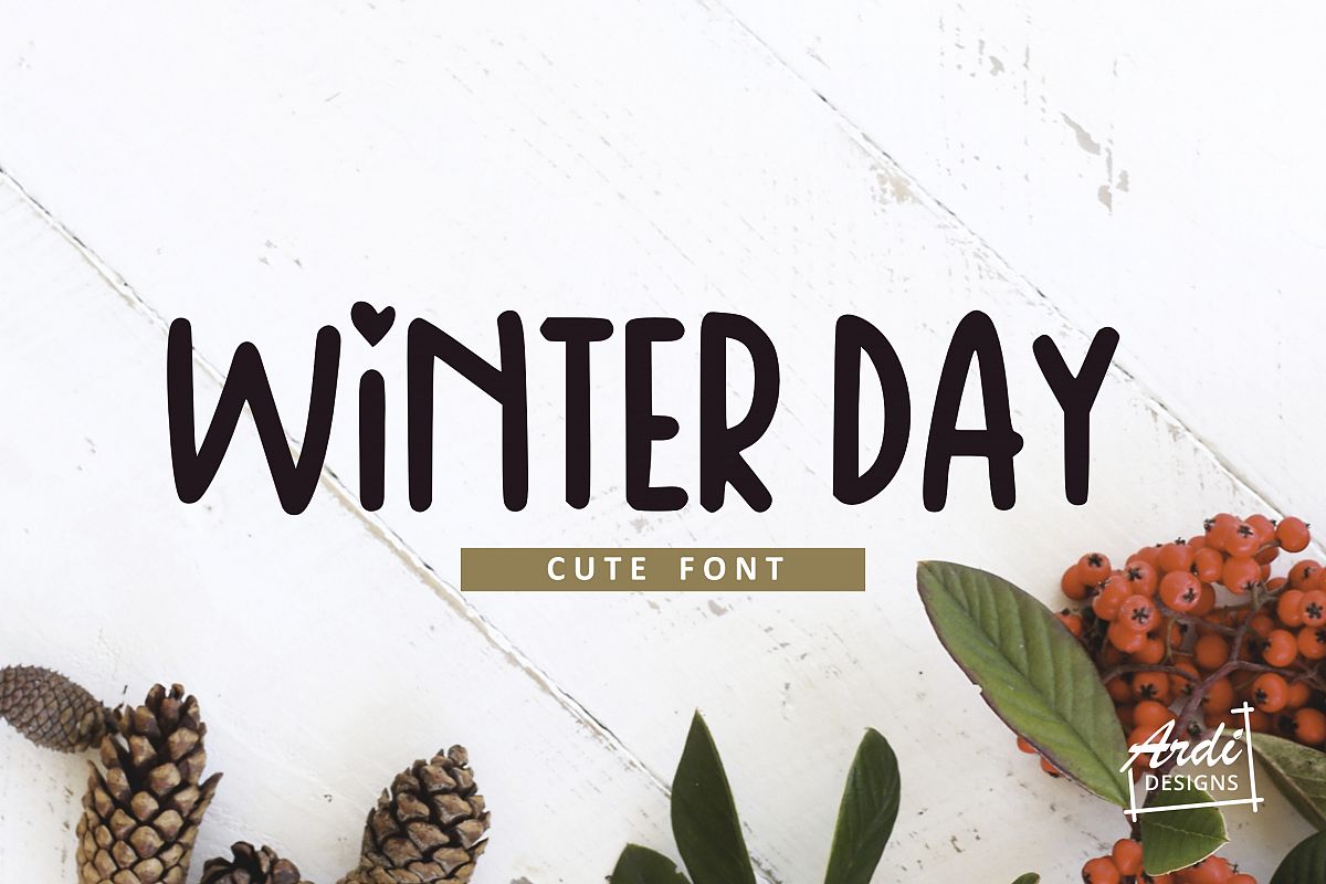 Winter Day Font example image 1