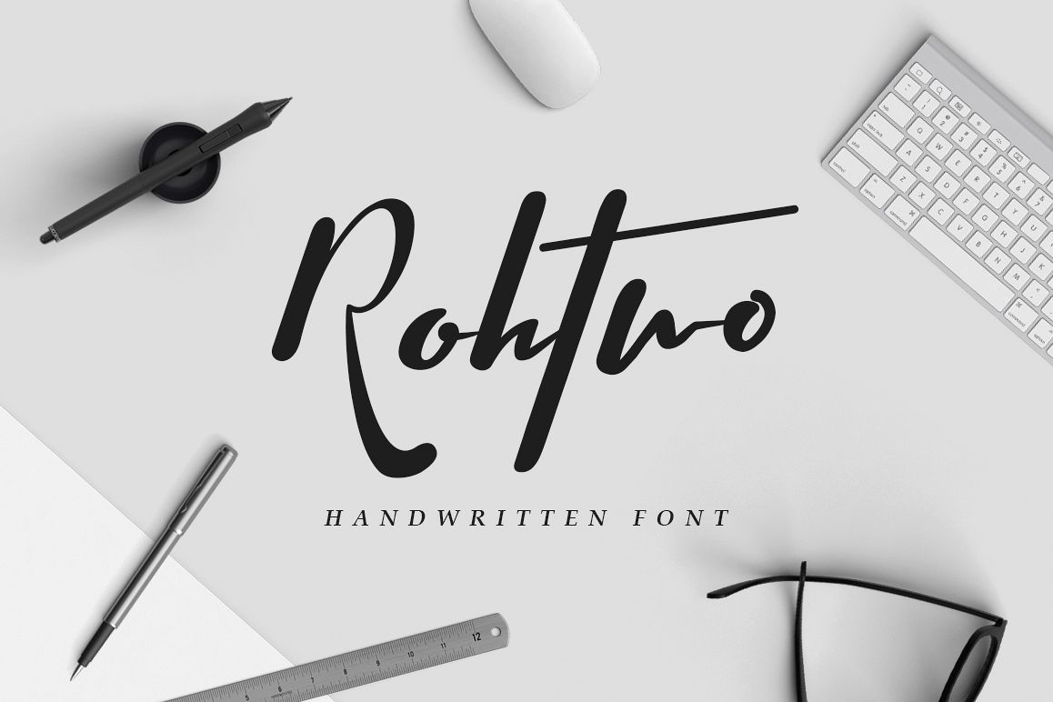 Rohtwo Typeface Signature example image 1