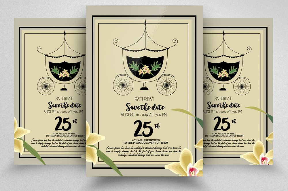 Wedding Invitation Flyer example image 1