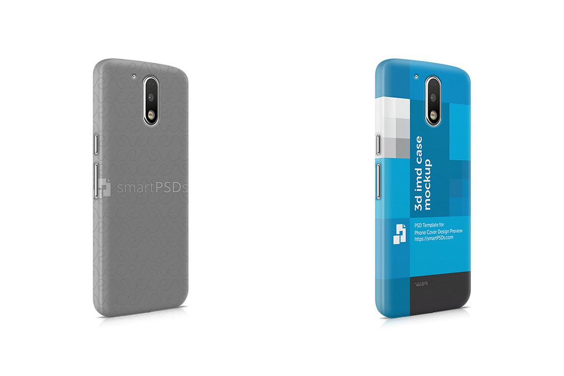 Motorola Moto G4 Plus 3d IMD Mobile Case Design Mockup 2016 example image 1