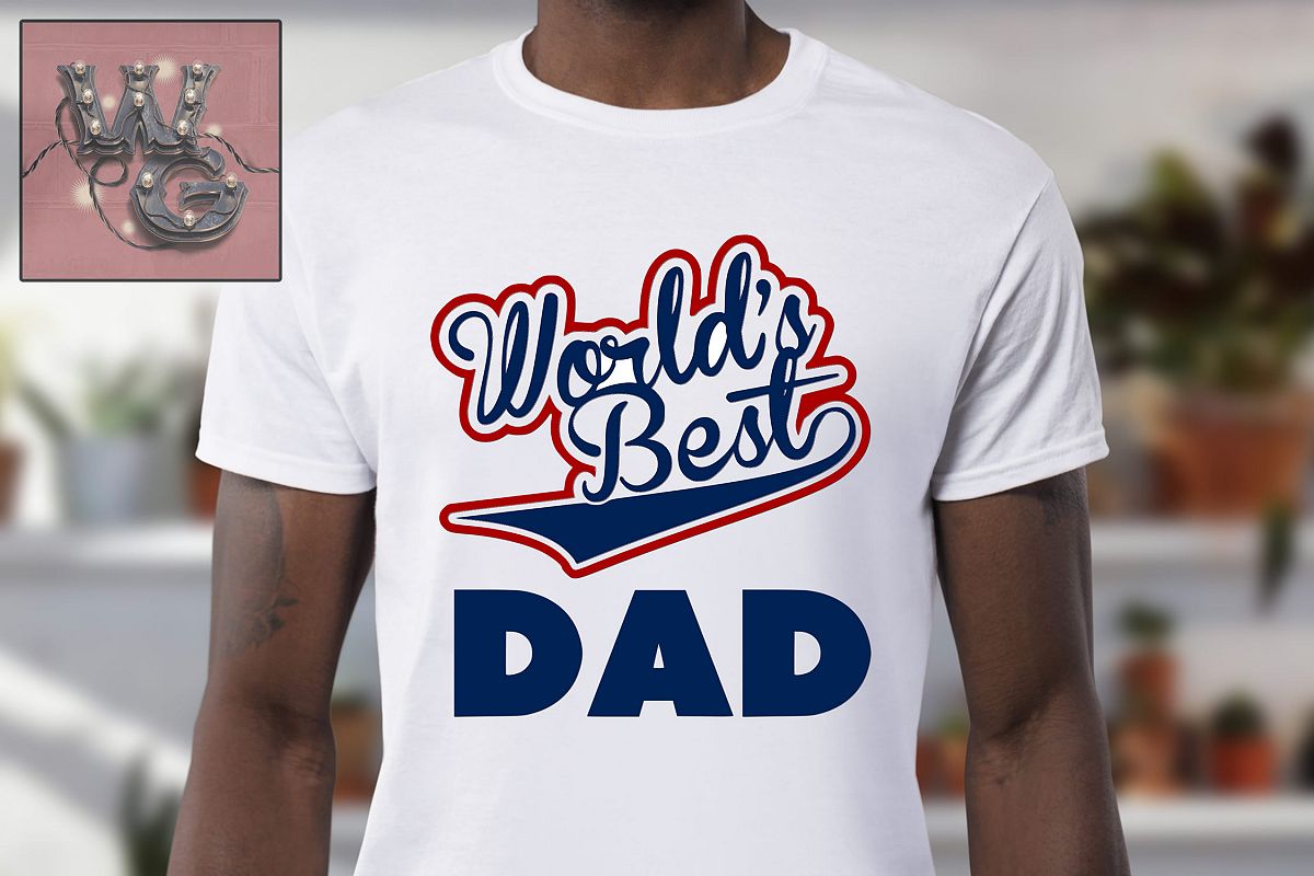 World's Best Dad SVG DXF PNG EPS Comm example image 1