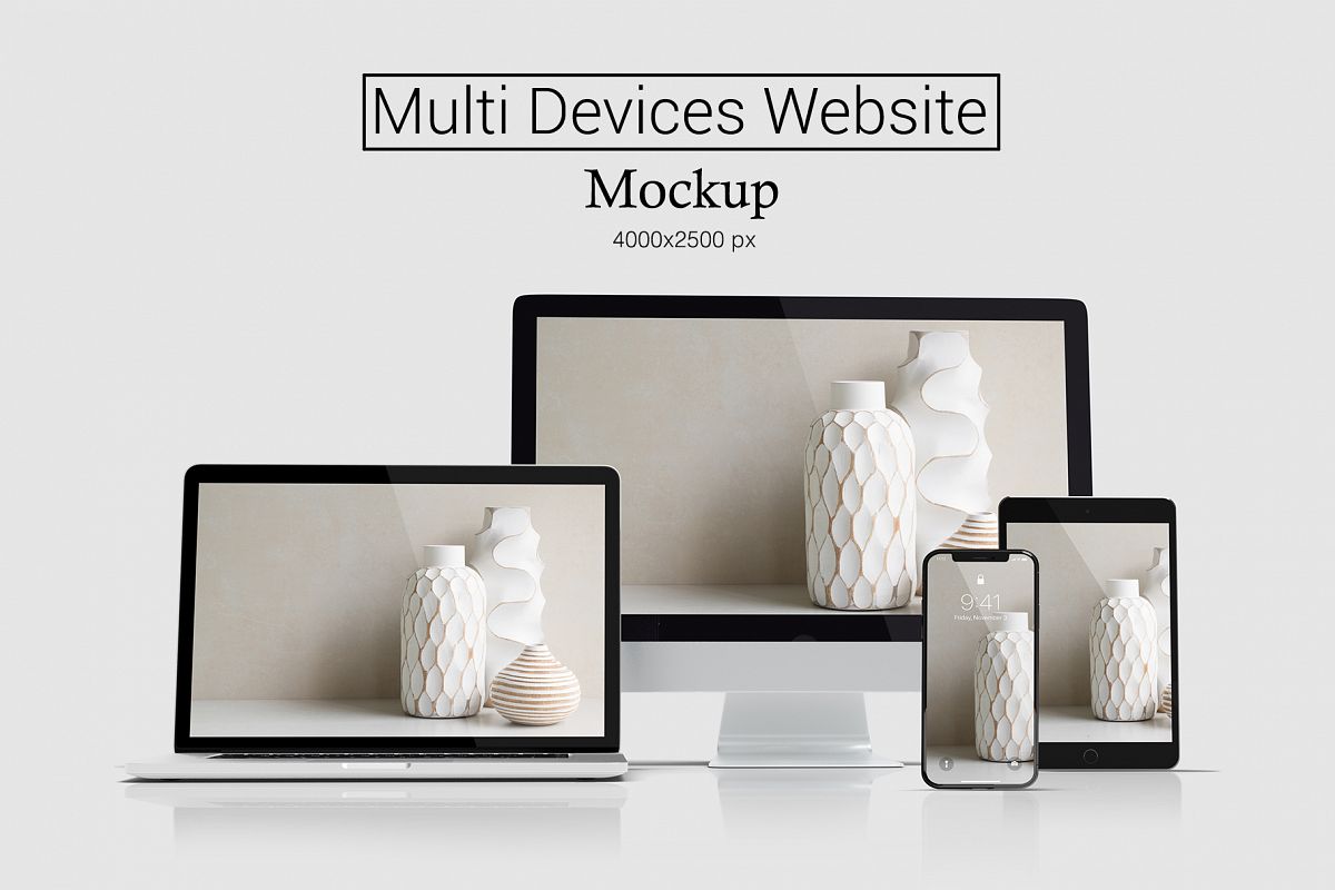 Multi Devices Website Mockup example image 1