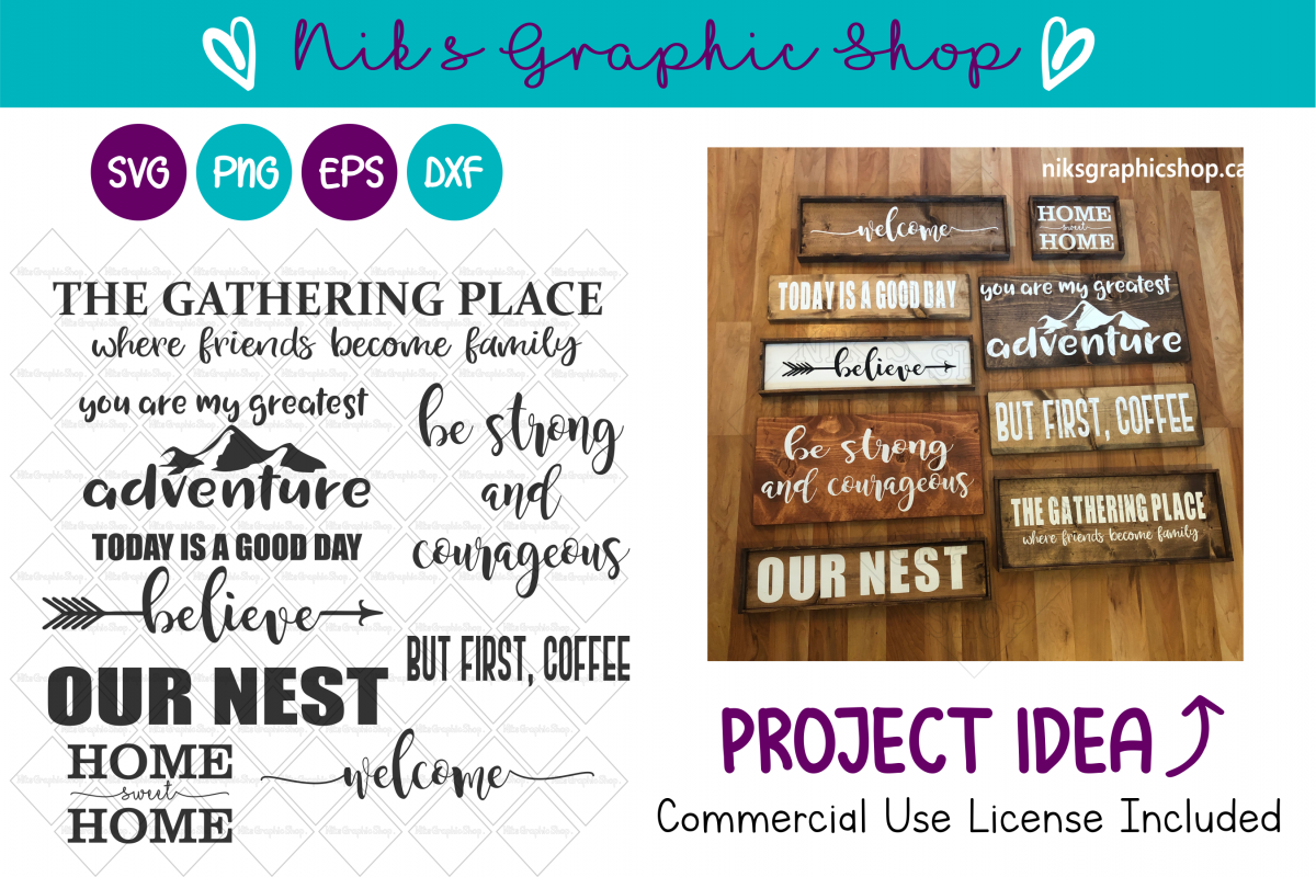 Home Sign Svg, Home Svg, Rustic Svg, Farmhouse Sign Svg example image 1