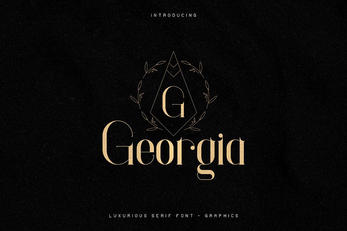Georgia Luxurious Serif font Extra example image 1