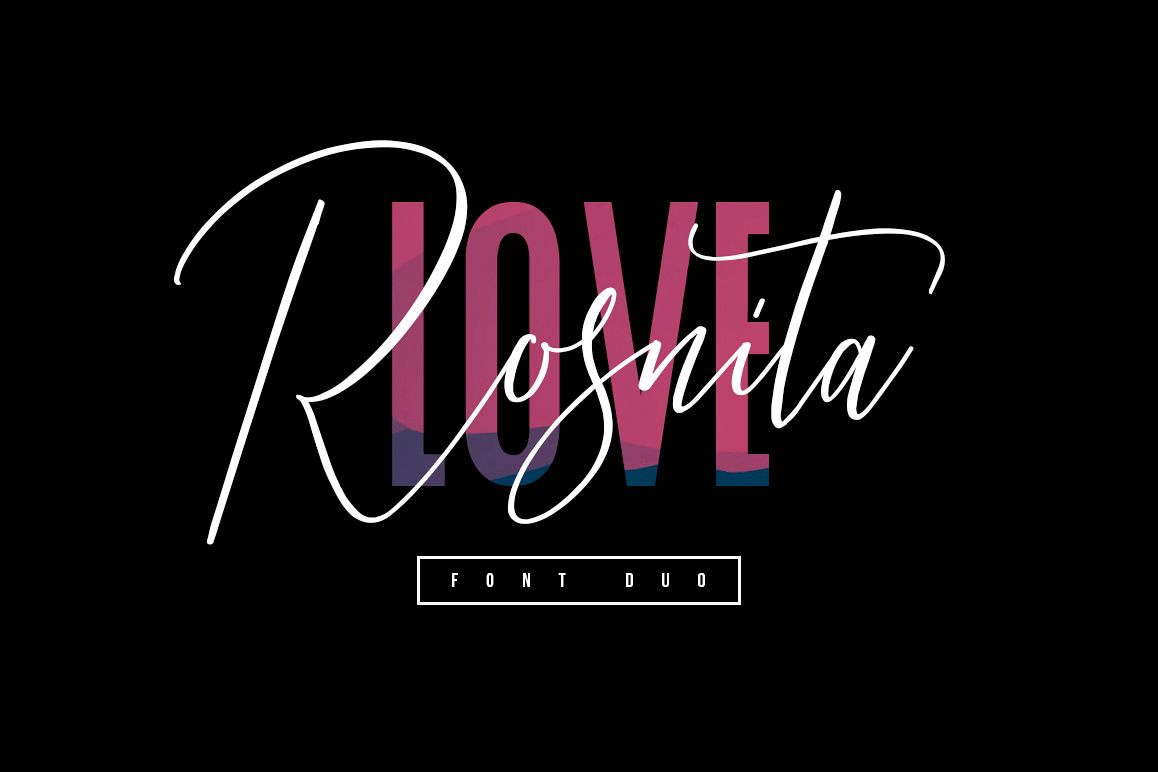 Love Rosnita Font Duo example image 1