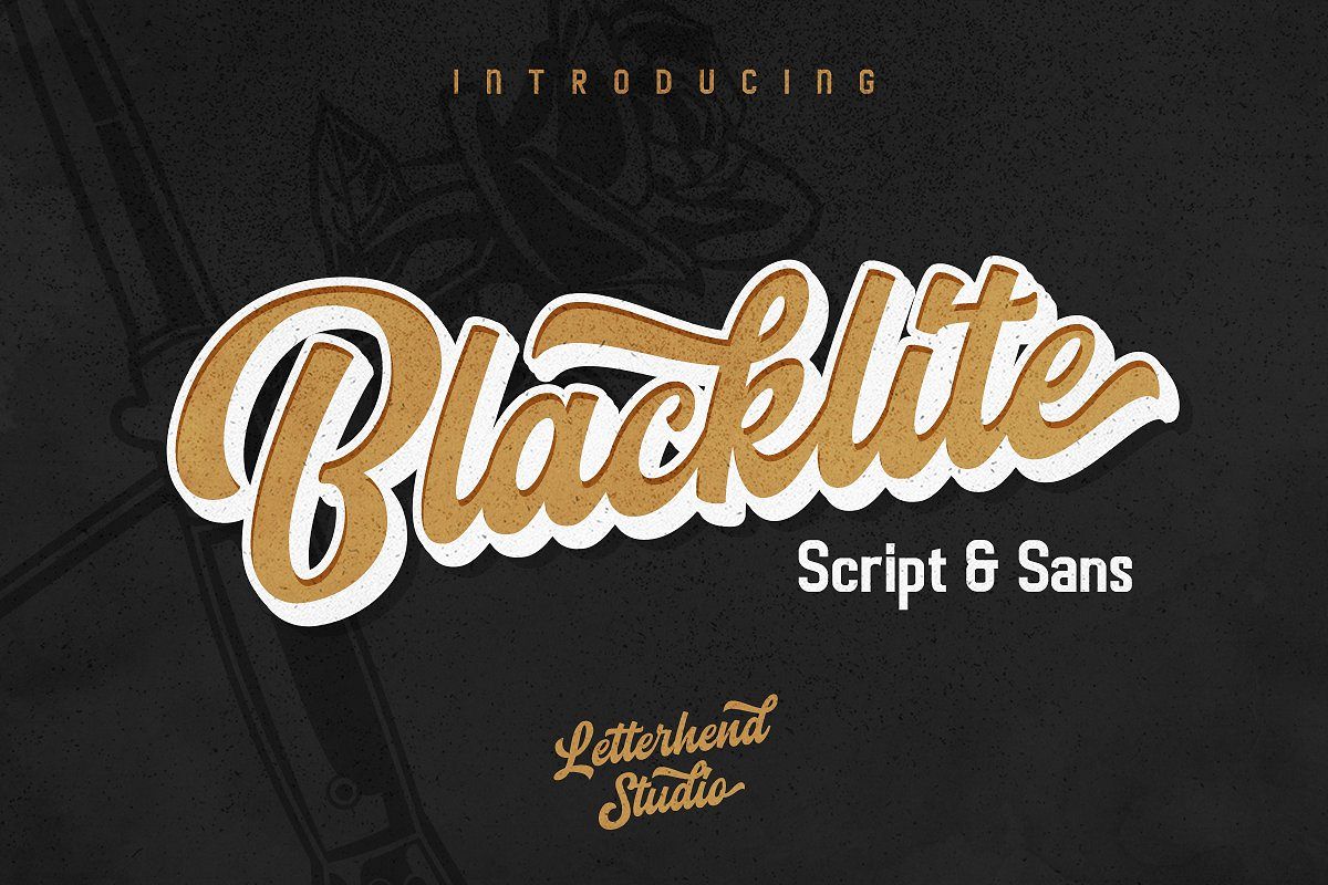 Blacklite - The Bold Script & Sans example image 1
