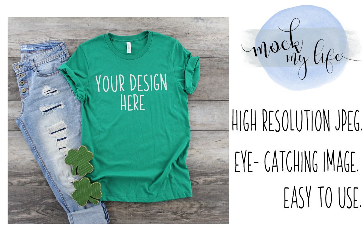 Bella Canvas Mockup / Plain Shirt Mock up example image 1