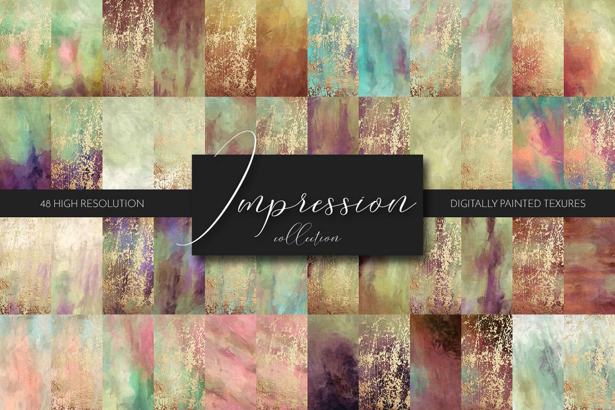 Painted Texture Bundle - Impression example image 1