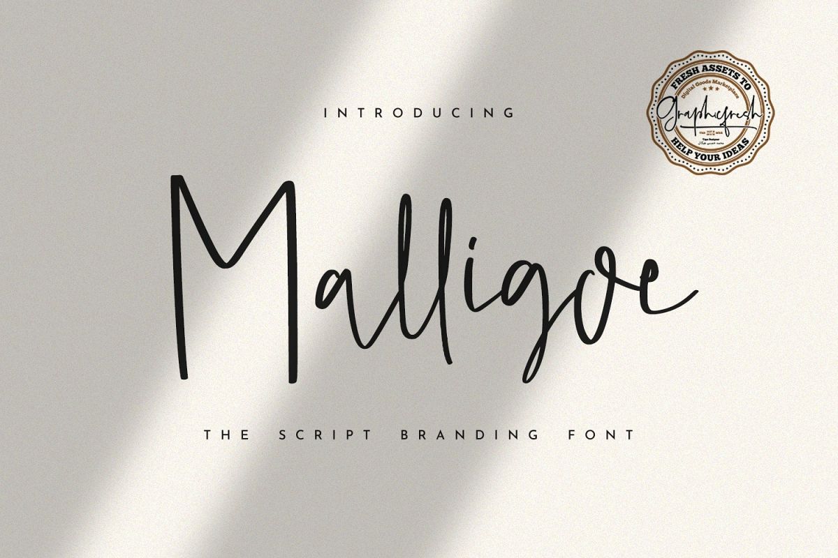 Malligoe - The Script Branding Font example image 1