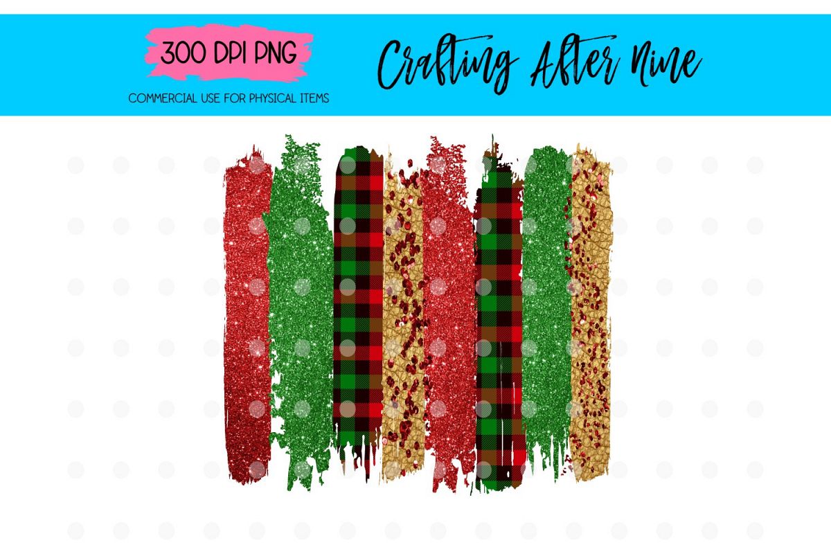 Individual Paint Brush Stroke Background Bundle Watercolor example image 1