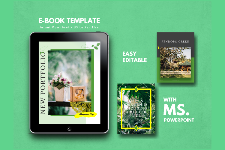 Botanical Photography Portfolio eBook Template PowerPoint example image 1