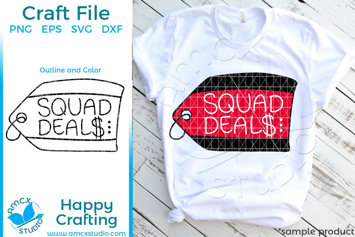 Black Friday Deal Squad svg file example image 1