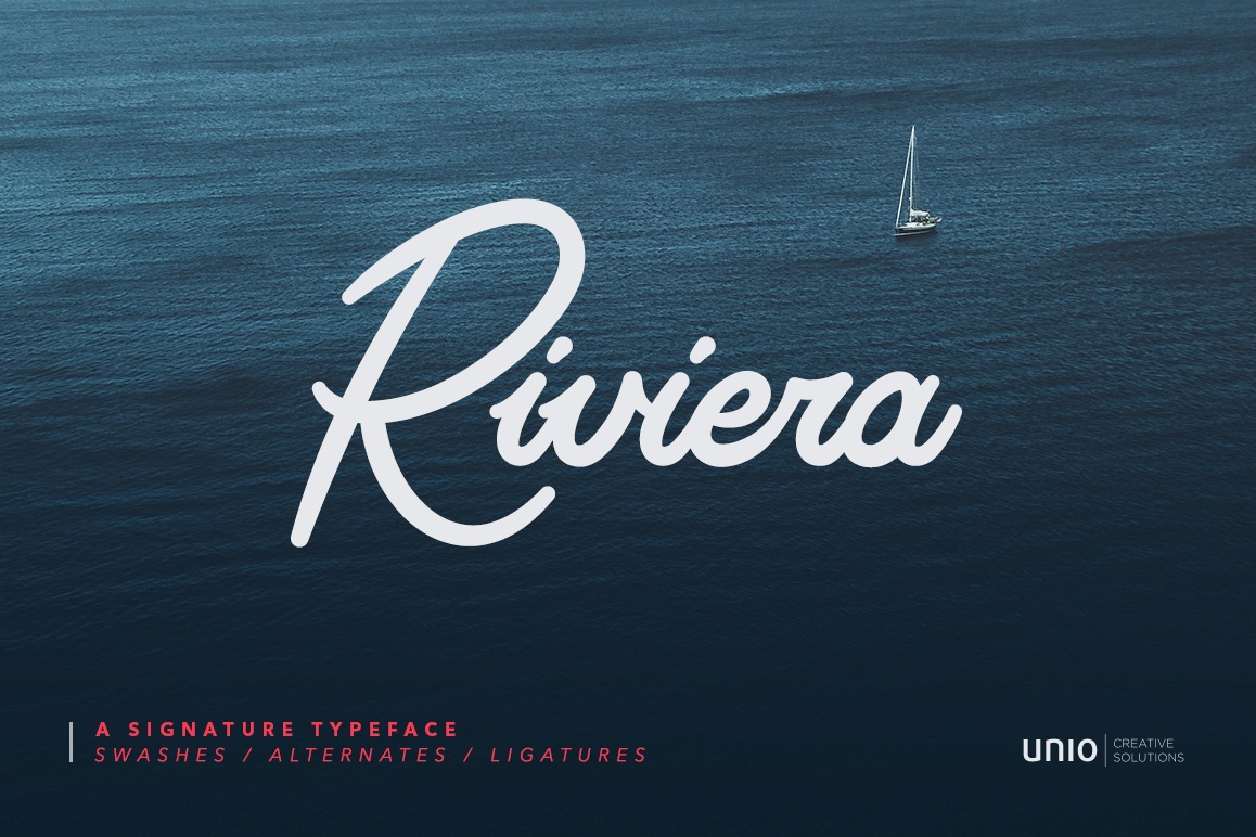 Riviera - Signature Font example image 1