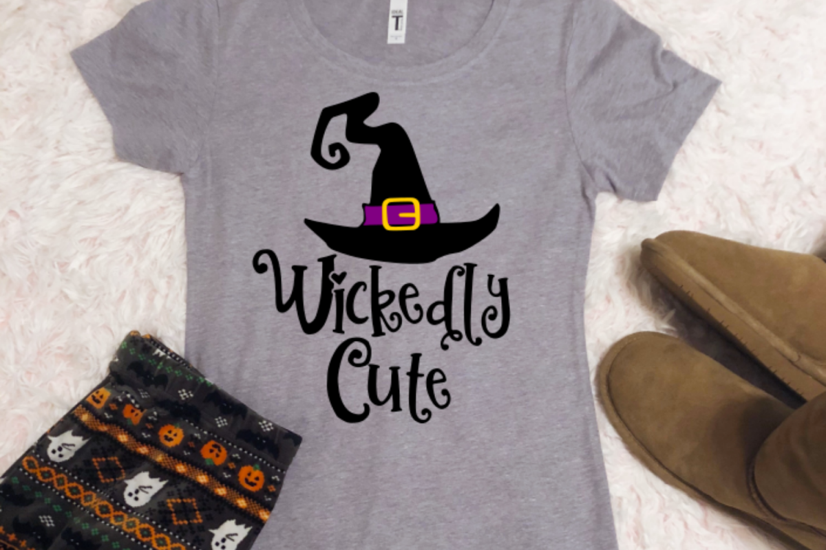 Wickedly Cute- Halloween SVG / DXF example image 1