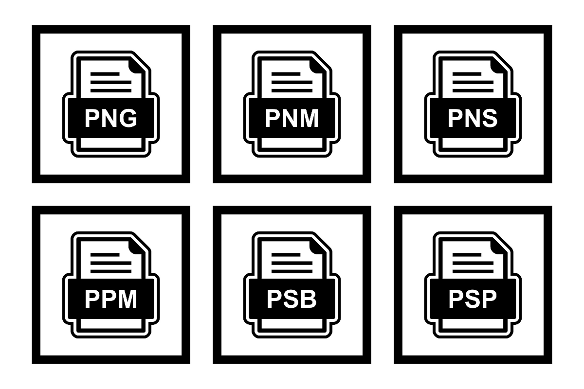 Set Of File Formats Icons example image 1