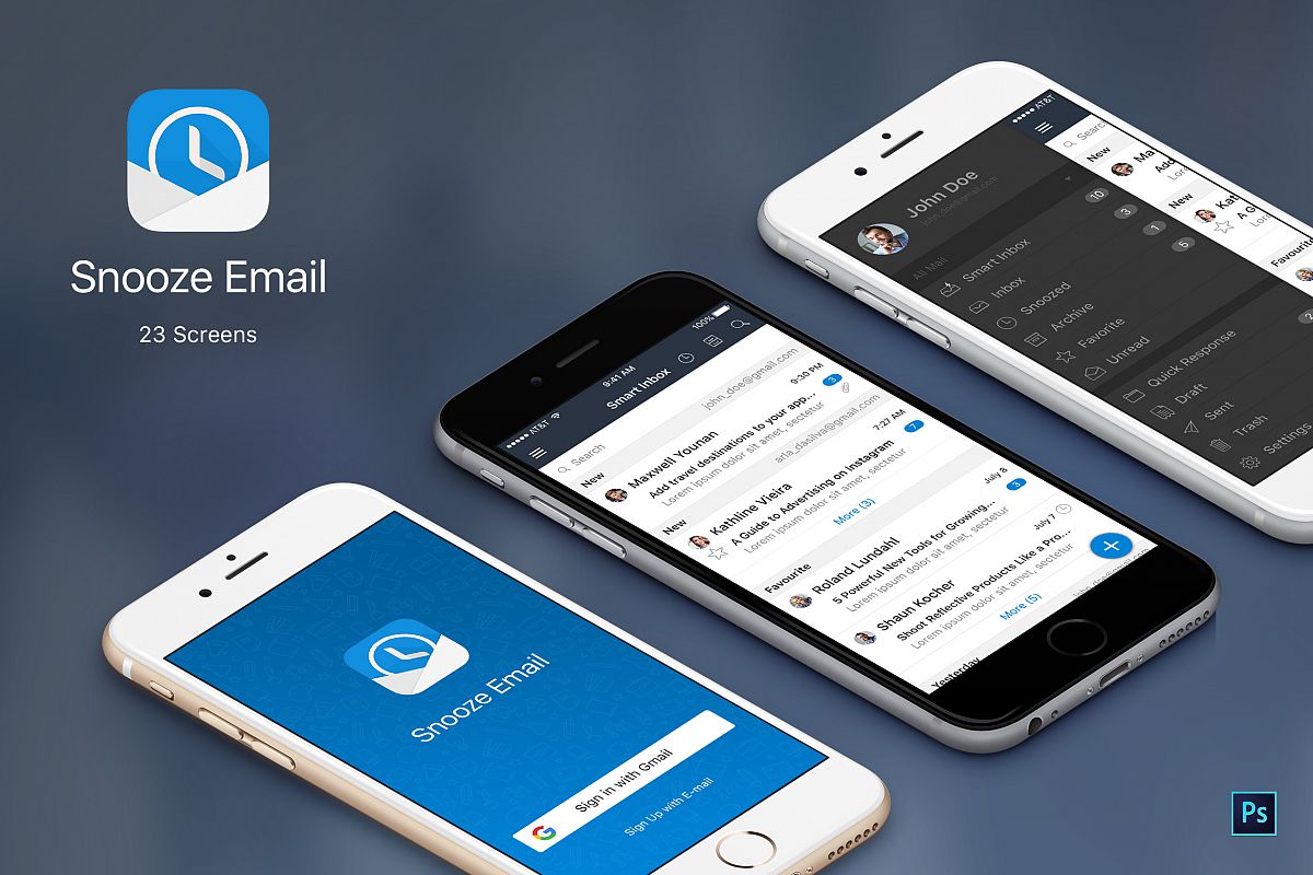 Snooze Mail UI Graphic example image 1