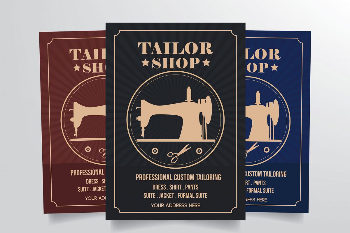 Tailor Shop Flyer Template example image 1
