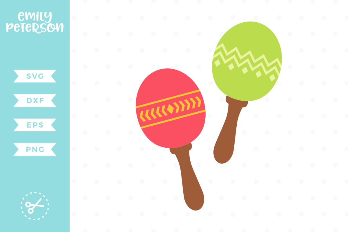 Maracas SVG DXF EPS PNG example image 1