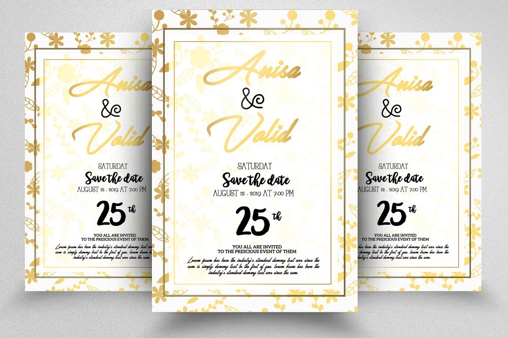 Wedding Invitation Flyer example image 1