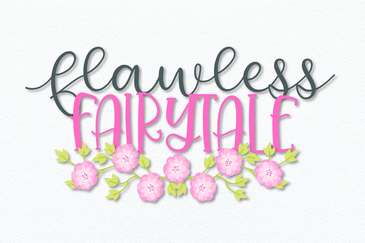 Flawless Fairytale - A Magical Script & Print Font Duo example image 1