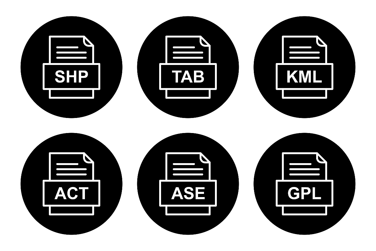 Set Of File Formats Icons example image 1