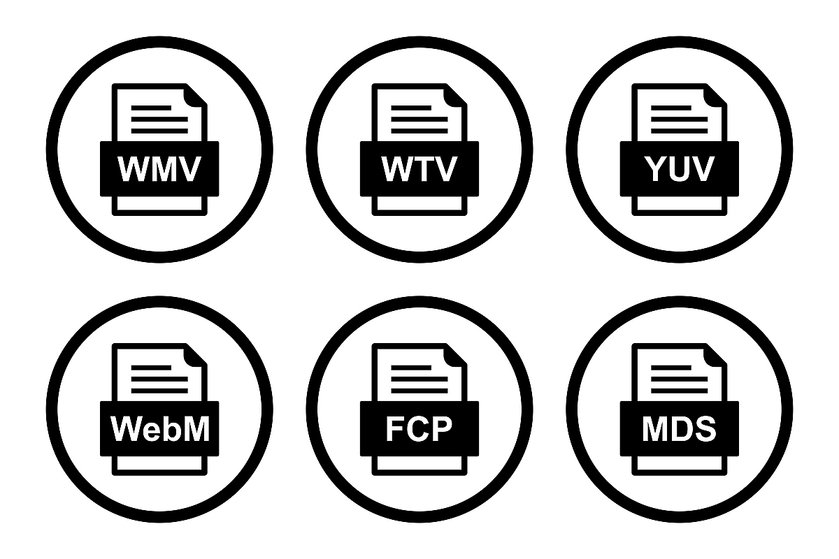 Set Of File Formats Icons example image 1