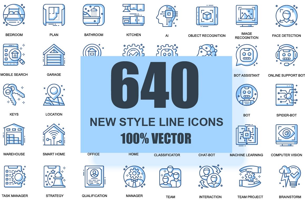 Bundle Business Thin Line Icons example image 1