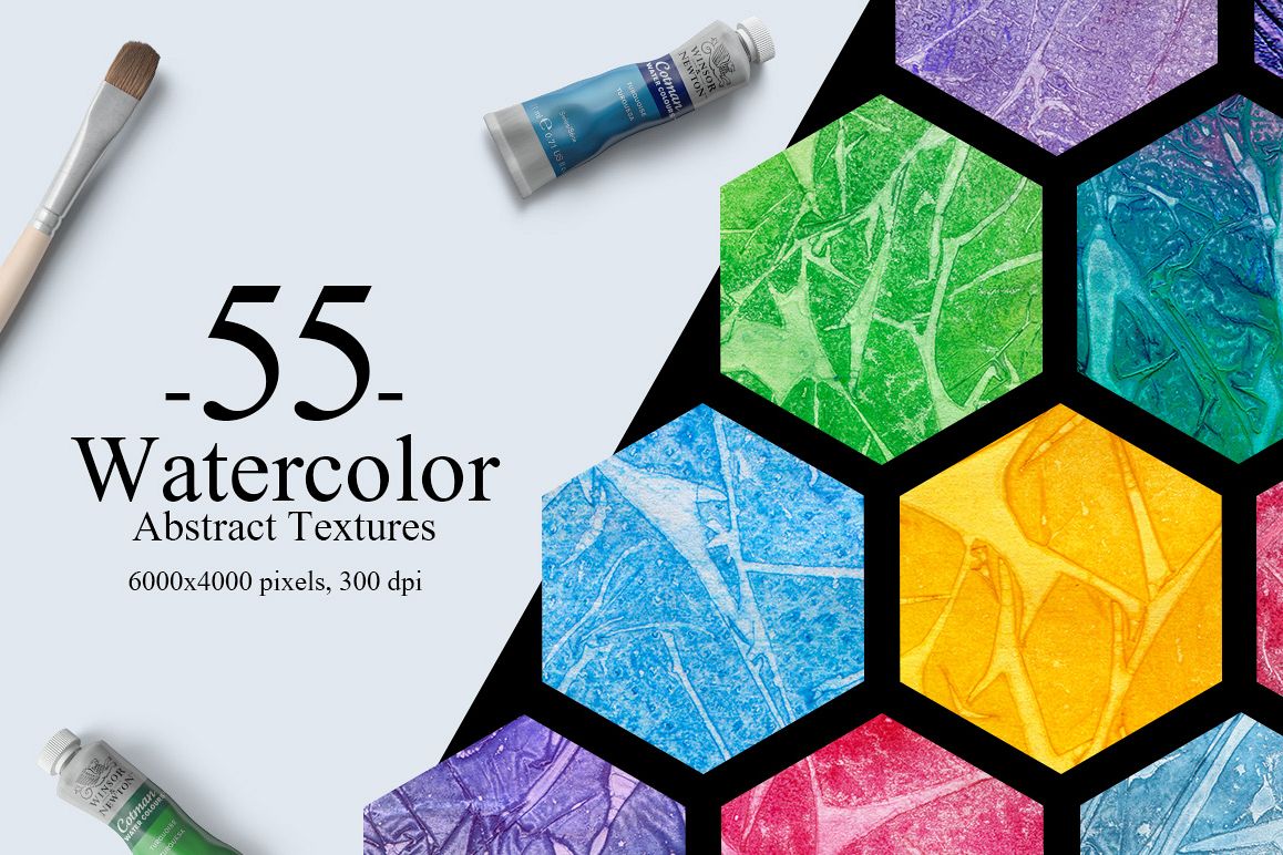 55 Watercolor Abstract Textures example image 1