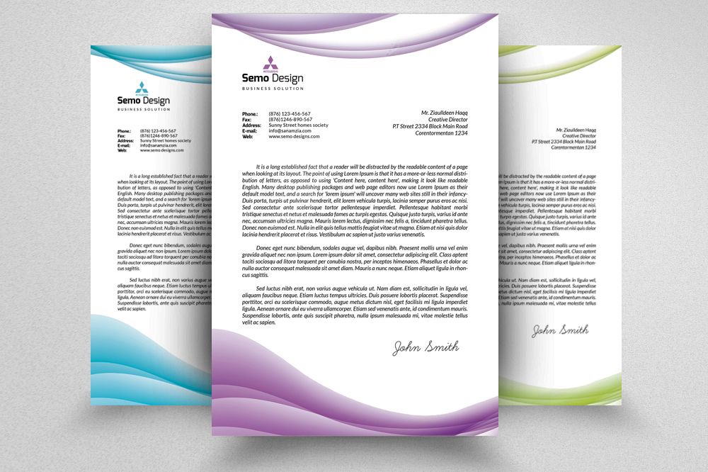 Business Letterheads Psd Template example image 1