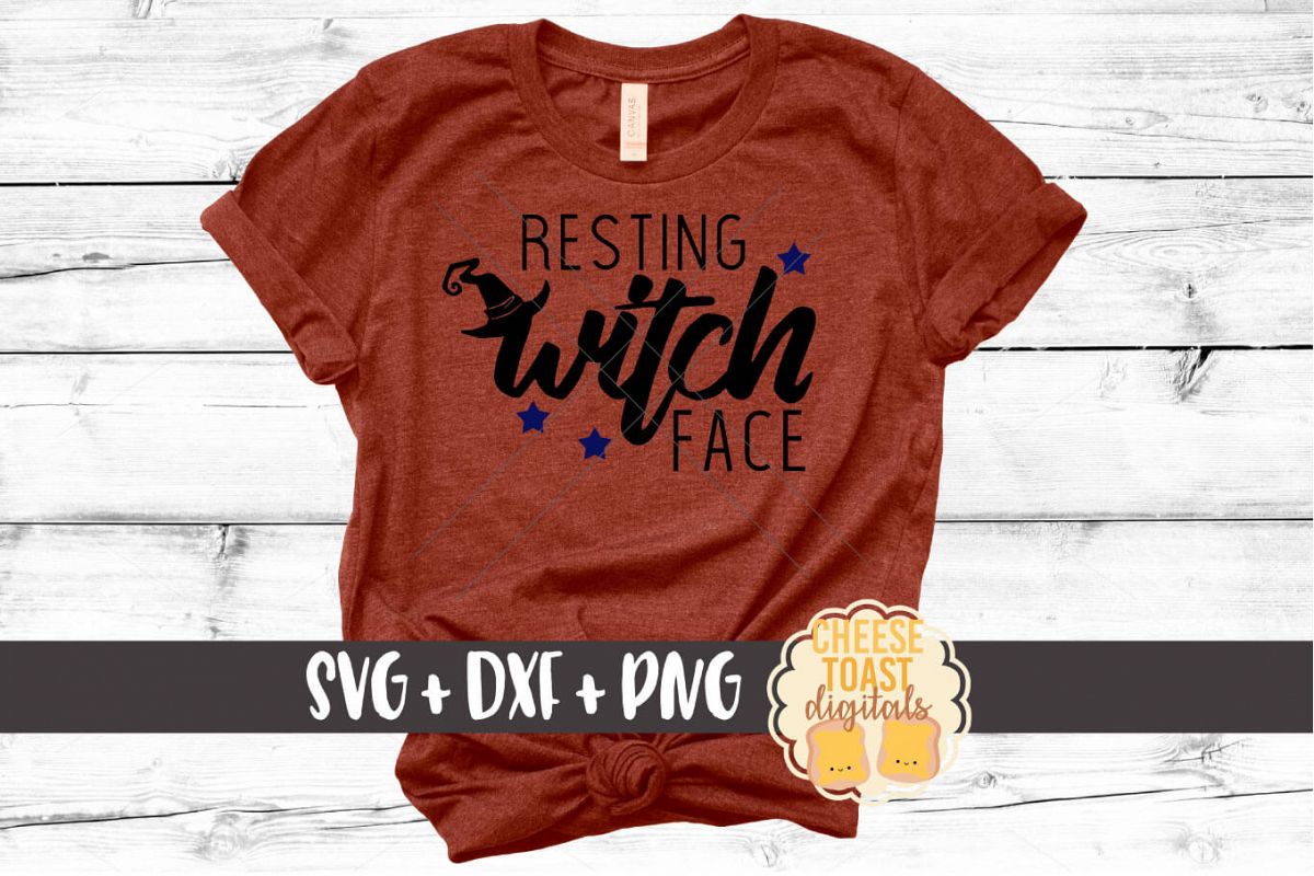 Resting Witch Face - Halloween SVG File example image 1