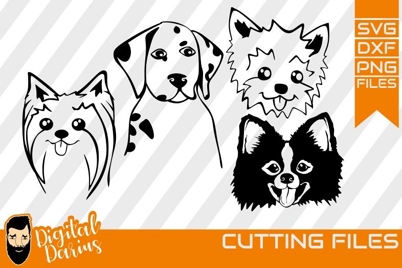 4x Dog svg, Mongrel, Puppy, Doggy, West Terrier, Dalmatian example image 1