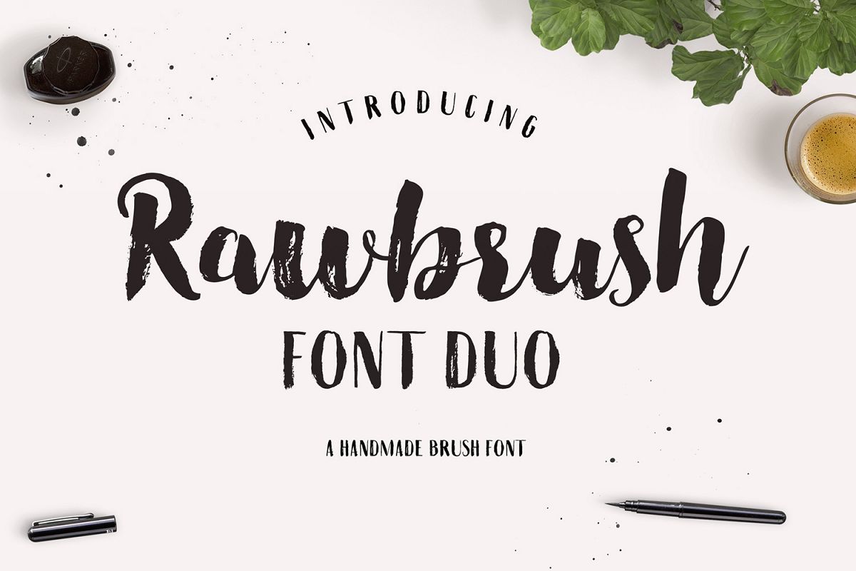 Rawbrush Font Duo example image 1