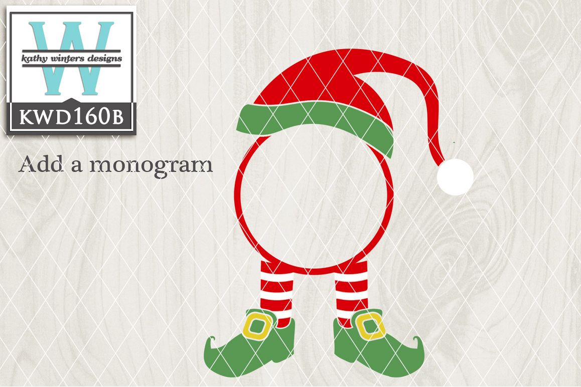 Christmas SVG - Christmas Monogram KWD160B example image 1
