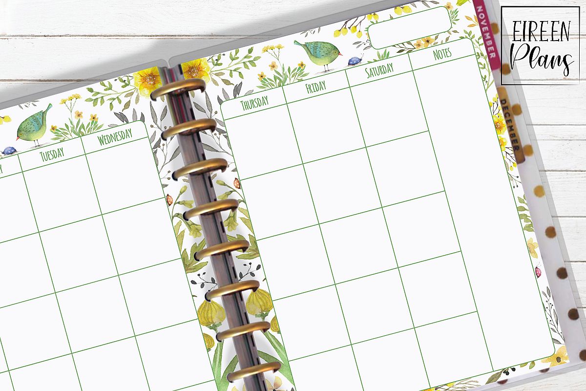 Monthly Printable for Classic Happy Planner example image 1