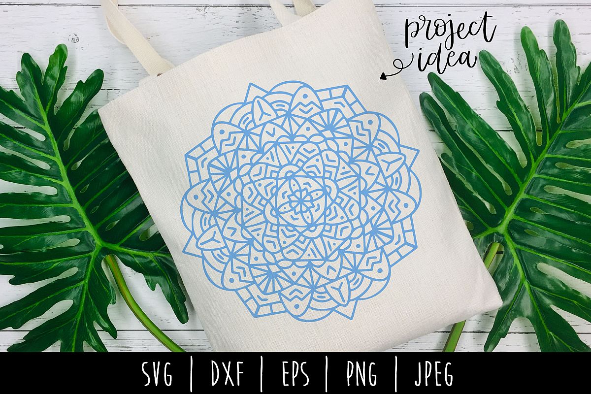 Mandala SVG, DXF, EPS, PNG, JPEG example image 1