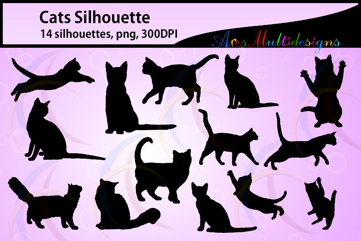 Download Cat silhouette svg / EPS / Svg / Dxf / Png / vector kitten / kitten silhouette / printable cat ...