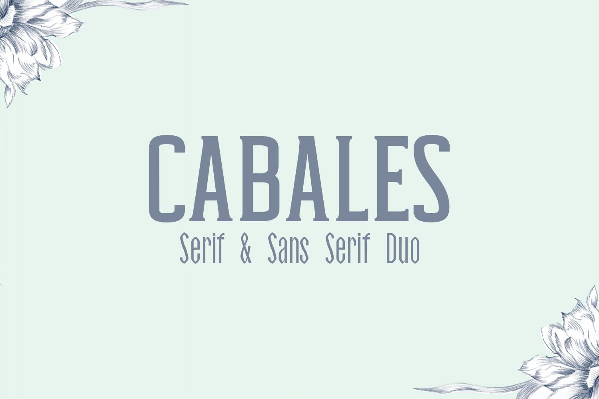 Cabales Duo Font | Bonus Freebie example image 1