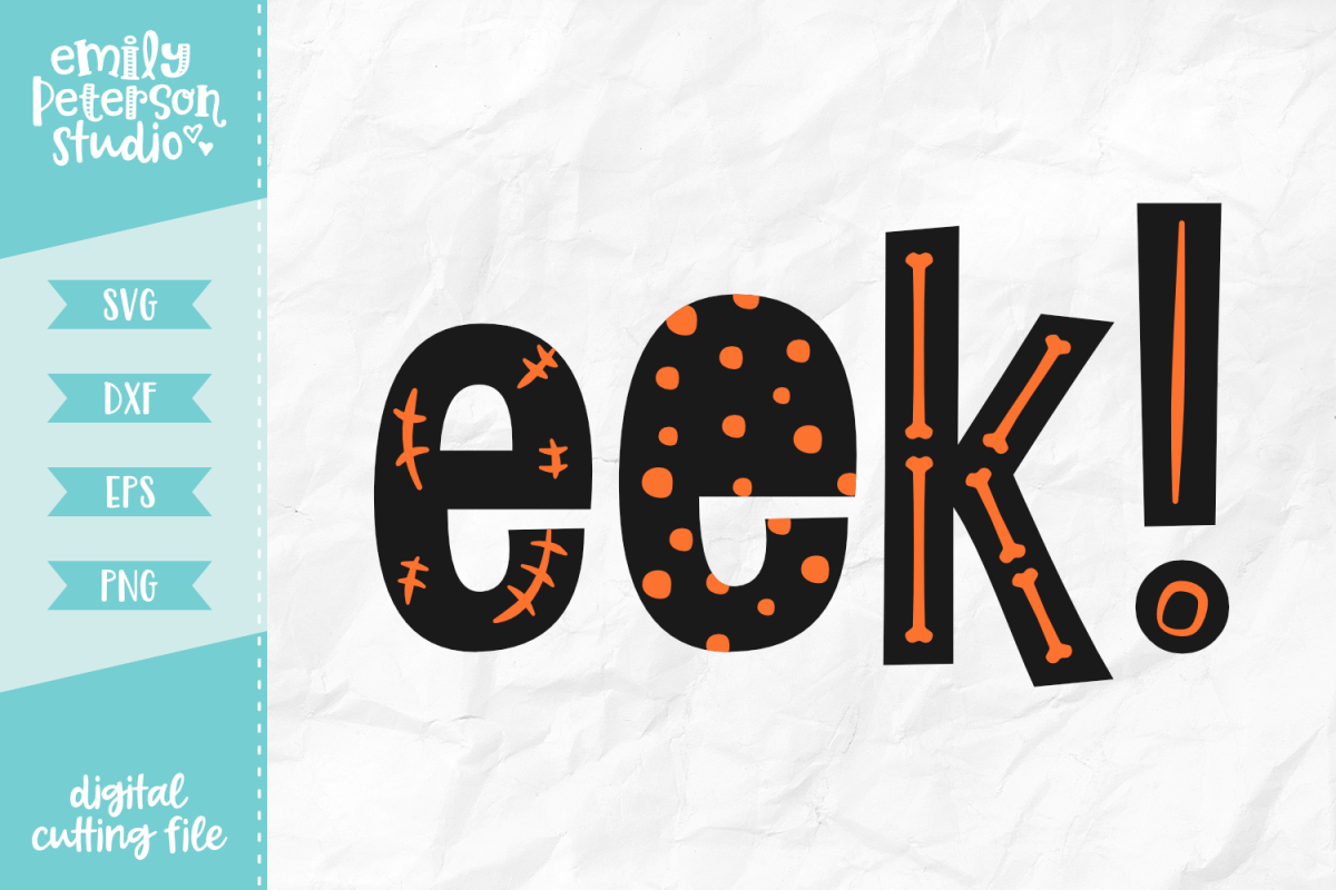 Eek SVG DXF EPS PNG example image 1