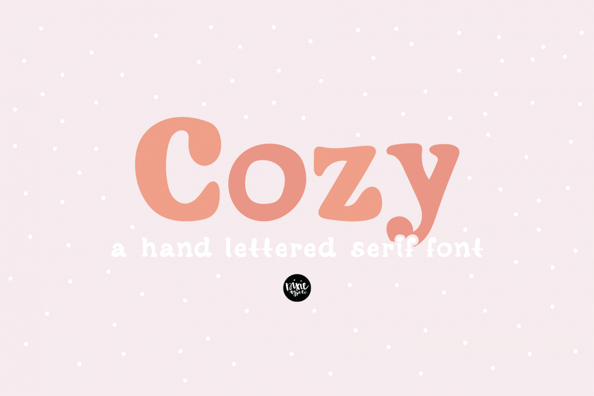 COZY a Friendly Serif .OTF Font example image 1