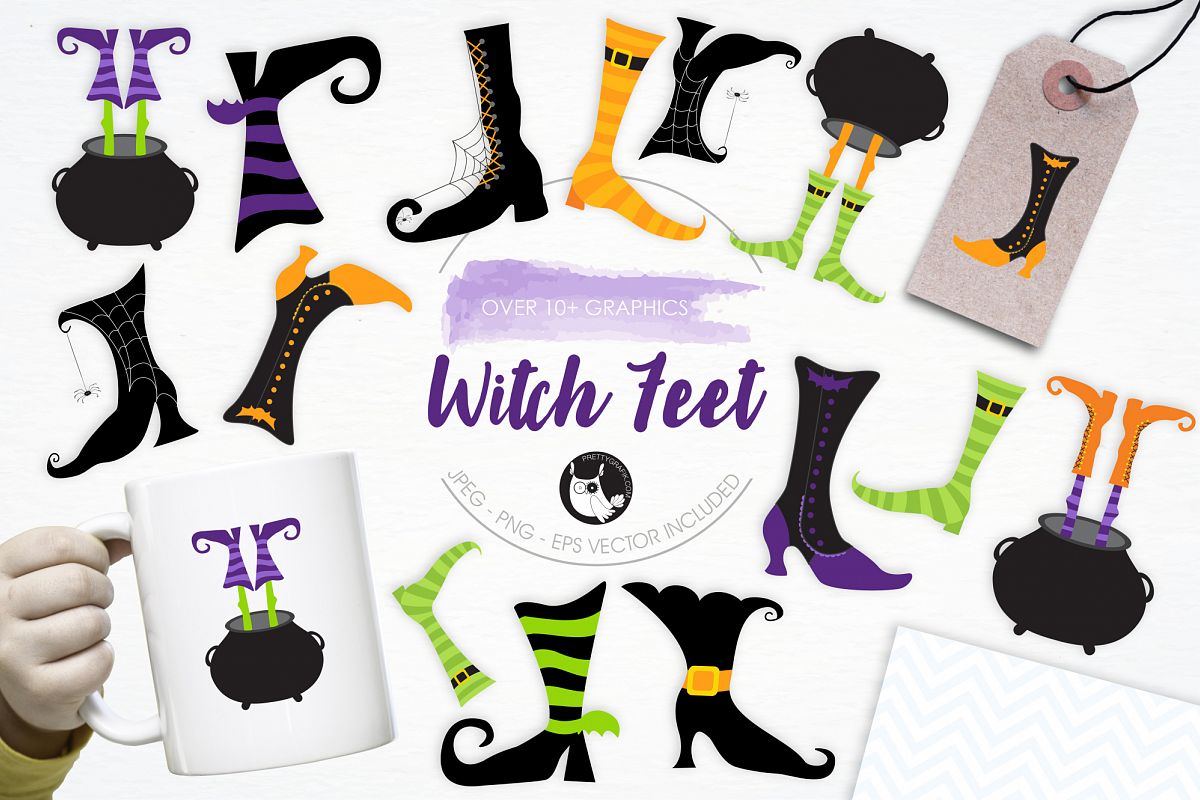 Witch Feet graphics and illustrations example image 1