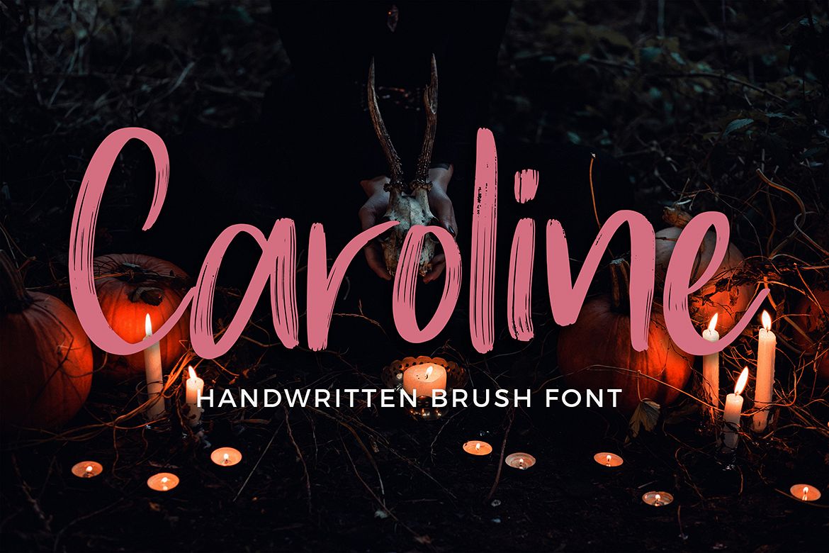 Caroline Handwritten Brush Font example image 1