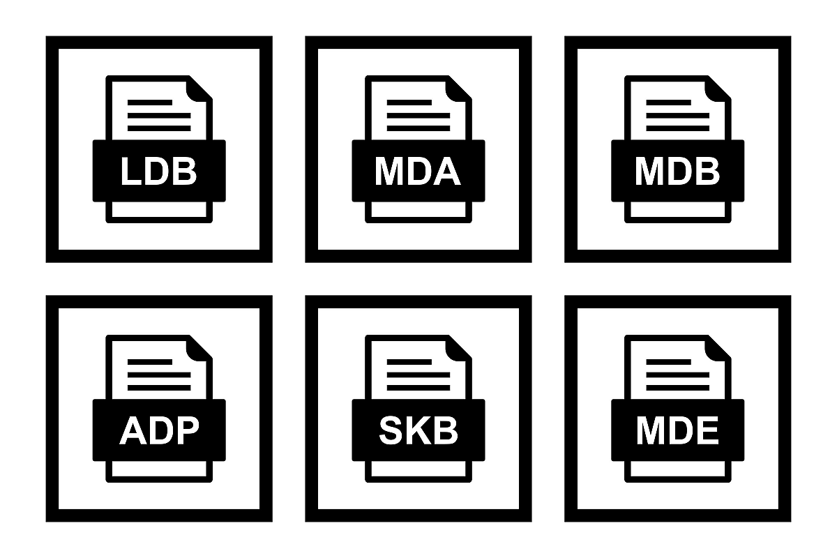 Set Of File Formats Icons example image 1